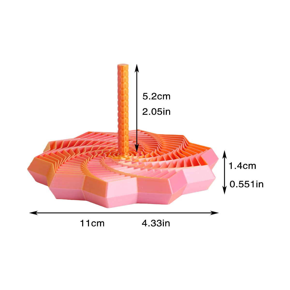 3D Printed Expanded Sensory Fidget Star Fractal Fidget Hexagon Fidget Toy UK
