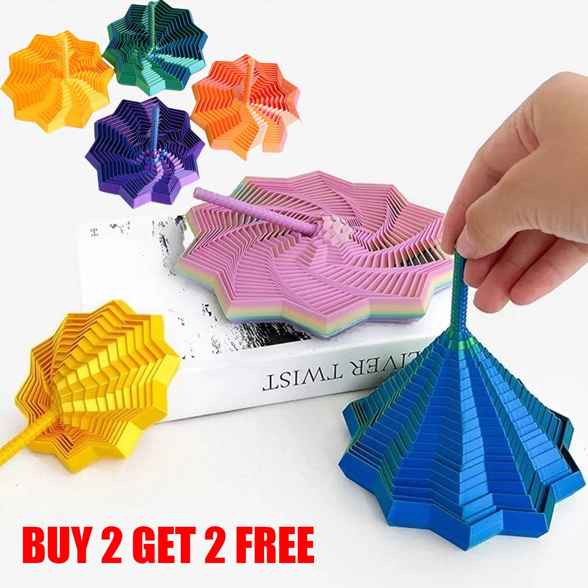 3D Printed Expanded Sensory Fidget Star Fractal Fidget Hexagon Fidget Toy UK